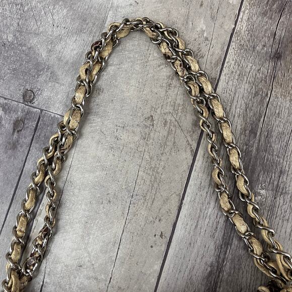 Forth & Towne Purse Shoulder Bag  Leather Reptile Animal Snake Y2K Glam Embossed - Picture 8 of 14